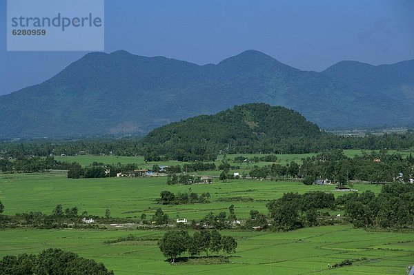 über  Feld  Reis  Reiskorn  Reichtum  Ansicht  Südostasien  Vietnam  Asien