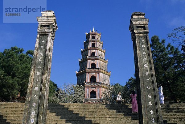 fünfstöckig  Buddhismus  Himmel  Südostasien  UNESCO-Welterbe  Vietnam  Asien  Pagode