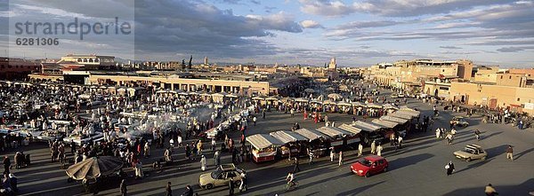 Nordafrika über Ansicht Afrika Marokko Platz