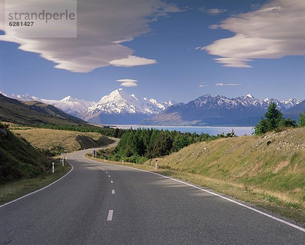 führen  Fernverkehrsstraße  Koch  Pazifischer Ozean  Pazifik  Stiller Ozean  Großer Ozean  neuseeländische Südinsel  Berg  Neuseeland