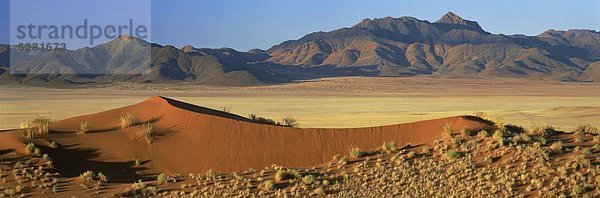 Panorama  Berg  über  Sand  Ansicht  Namibia  Düne  Afrika