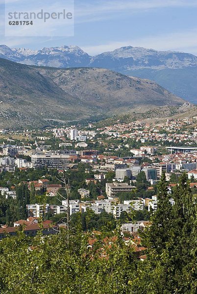 Europa  über  Stadt  Ansicht  Mostar