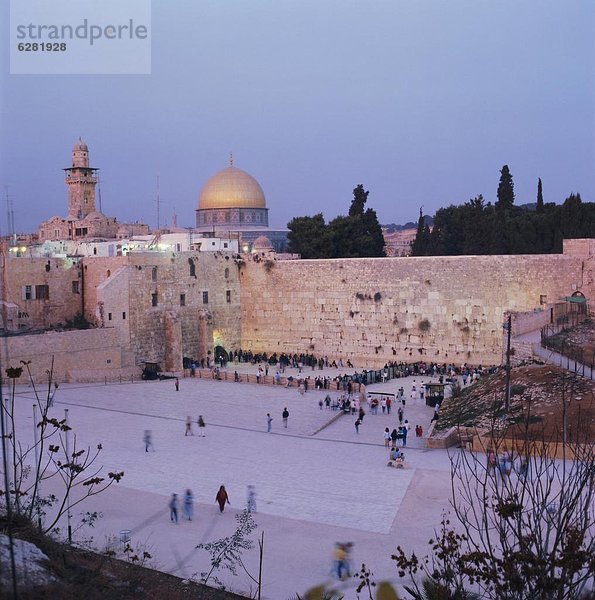 Jerusalem Hauptstadt Kuppel Wand Naher Osten Kuppelgewölbe Israel