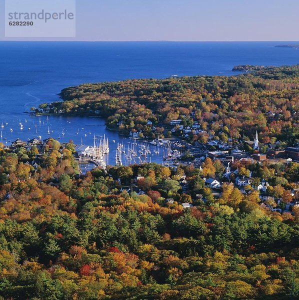 Camden Harbour  Camden Hills State Park  Maine  New England  USA  Nordamerika