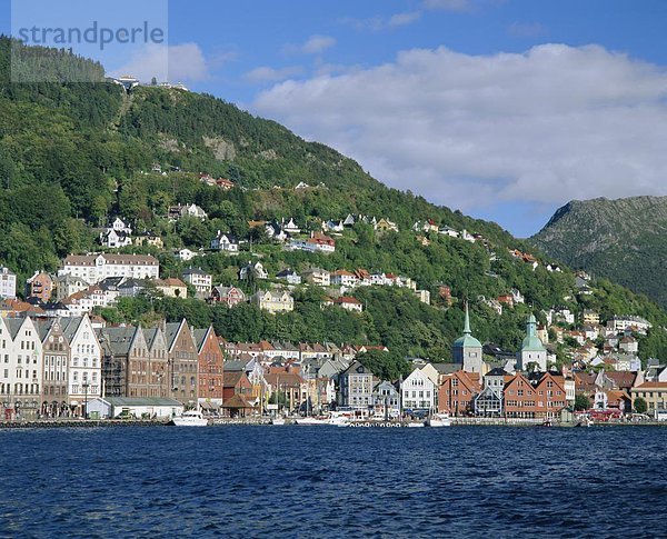 Europa Norwegen Bergen Skandinavien