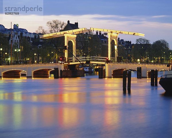 Amsterdam  Hauptstadt  Niederlande  Magere Brug