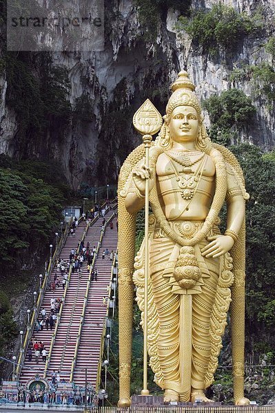 Kuala Lumpur  Hauptstadt  Erde  Statue  hoch  oben  Südostasien  Asien  Malaysia  Murugan