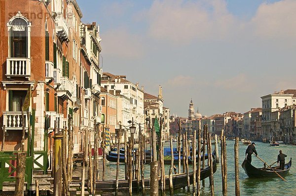 Der Canal Grande  Venedig  UNESCO World Heritage Site  Veneto  Italien  Europa