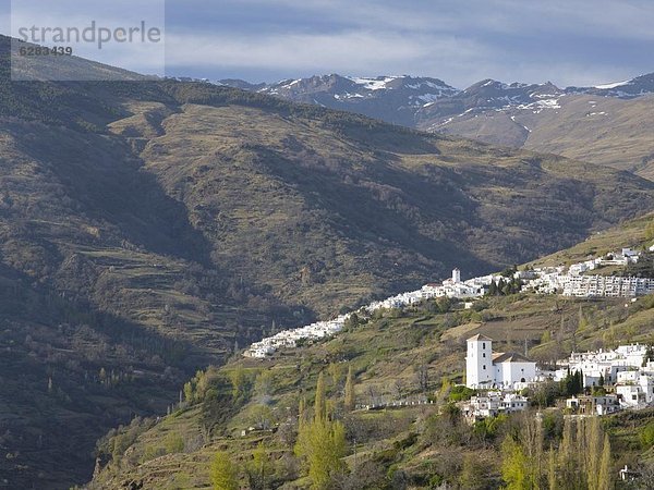 Europa  Berg  weiß  Dorf  herzförmig  Herz  Granada  Spanien