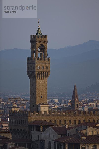 Palazzo Vecchio  Florenz  UNESCO World Heritage Site  Toskana  Italien  Europa