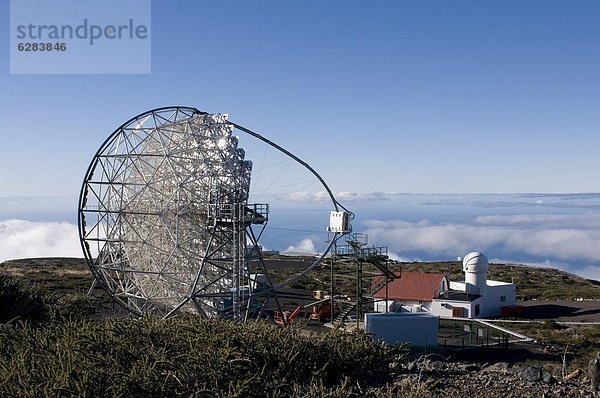 Europa  hoch  oben  Astronomie  Kanaren  Kanarische Inseln  La Palma  Sternwarte  Spanien