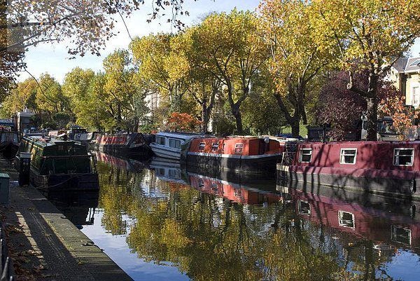 Regent s Canal bei Little Venedig  London  England  Großbritannien  Europa