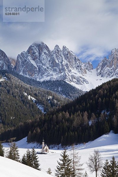 Europa  Kirche  Dolomiten  Trentino Südtirol  Italien  val di funes