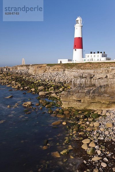 Portland Bill Lighthouse Leuchtturm  Isle of Portland  Dorset  England  Vereinigtes Königreich  Europa