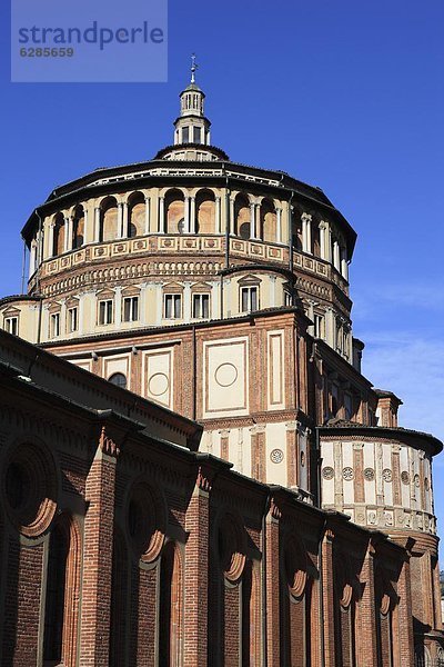 Detail der Kirche Santa Maria delle Grazie  Mailand  Lombardei  Italien  Europa