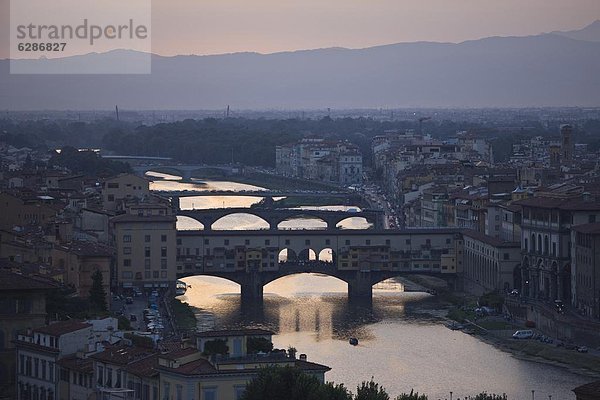 Europa  Sonnenuntergang  Florenz  Italien  Toskana