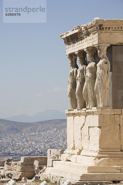 Das Erechtheion Tempel  Akropolis  UNESCO Weltkulturerbe  Athen  Griechenland  Europa