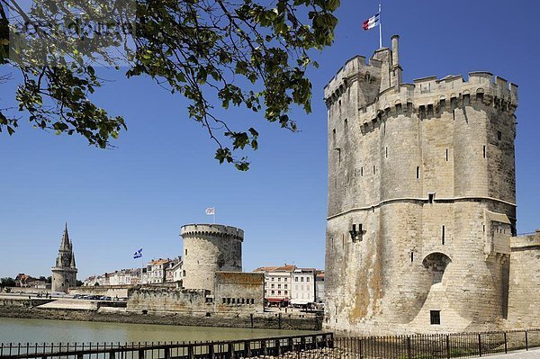 Hafen  Frankreich  Europa  Eingang  Ansicht  3  Charente-Maritime  La Rochelle