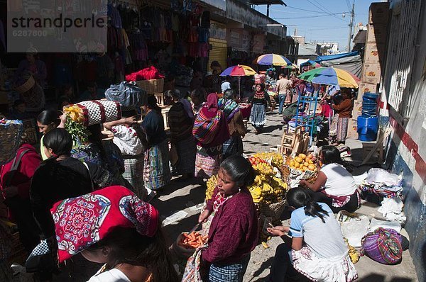 Markt  Totonicapan  Guatemala  Zentralamerika