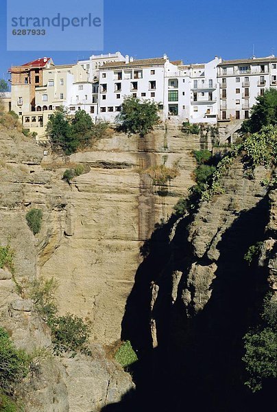 Ecke Ecken Gebäude Andalusien Ronda Spanien