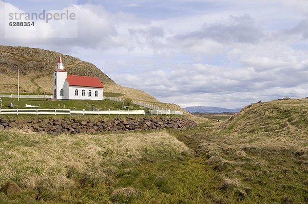 Helgafell Kirche in der Nähe von Stykkisholmur  Snaefellsnes Halbinsel  Island  Polarregionen