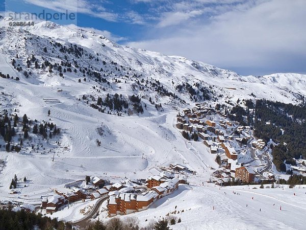 Frankreich  Europa  Französische Alpen  Skigebiet  Méribel  Savoie