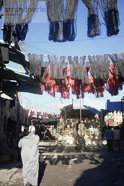 Nordafrika  hängen  Stoff  Marrakesch  Souk  Afrika  Marokko