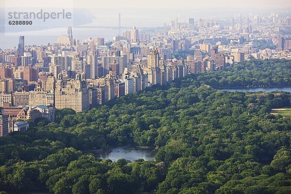 Vereinigte Staaten von Amerika  USA  hoch  oben  New York City  Nordamerika  Ansicht  Flachwinkelansicht  Mittelpunkt  Winkel  Manhattan