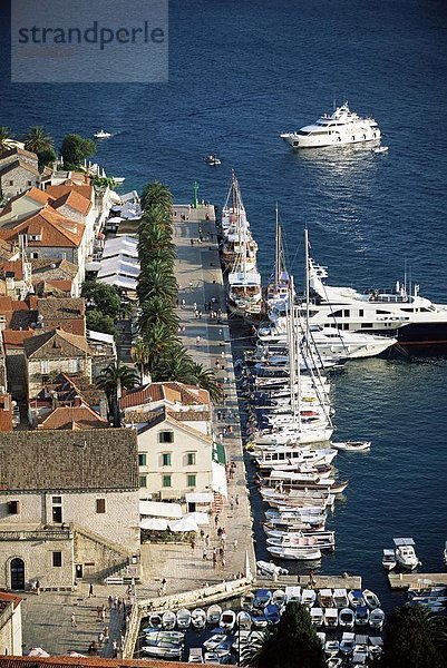 Hafen  Europa  über  Ansicht  Kroatien  Dalmatien