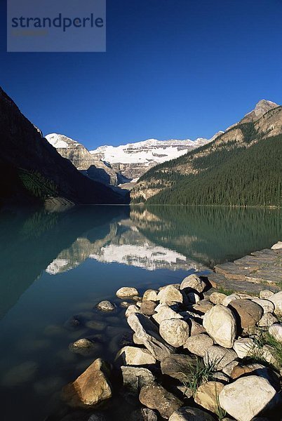 Wasser  See  Nordamerika  Ansicht  Berg  Banff Nationalpark  UNESCO-Welterbe  Alberta  Kanada  Smaragd