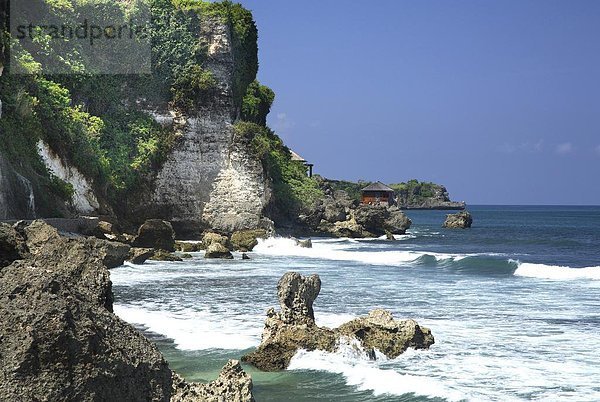 Felsbrocken  Ozean  Urlaub  Spa  Ansicht  Südostasien  Asien  Indonesien