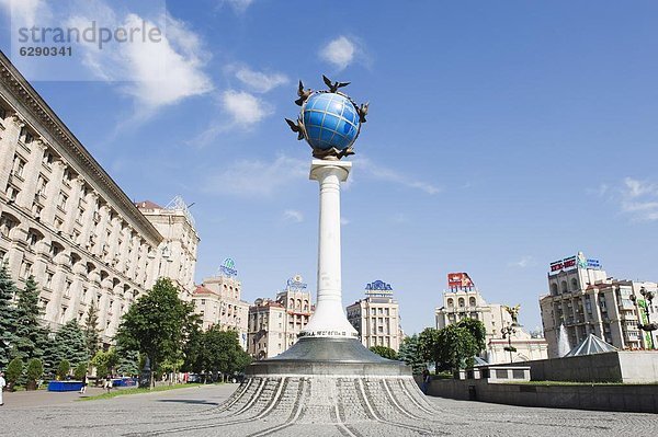 Kiew  Hauptstadt  Europa  Ruhe  blau  Wildtaube  Globus  Ukraine