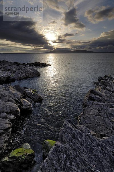 Europa  sehen  Insel  Bucht  Connacht  Abenddämmerung