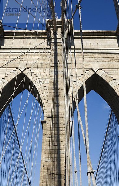 Brooklyn Bridge  New York City  New York  Vereinigte Staaten von Amerika  Nordamerika