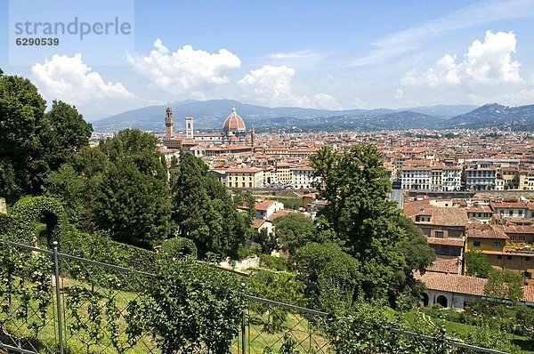 Panorama  Europa  über  Garten  Florenz  Italien  Toskana