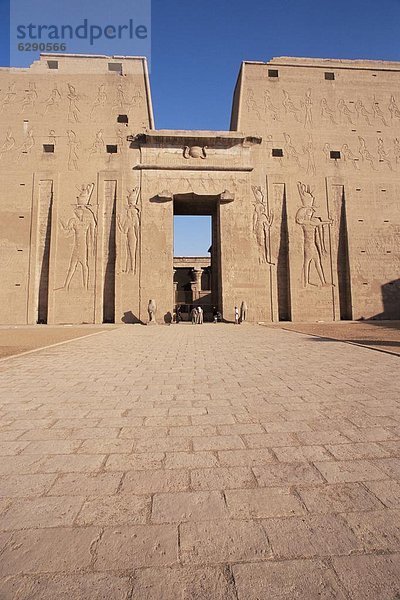 Nordafrika  Eingang  Afrika  Edfu  Ägypten  Horus tempel