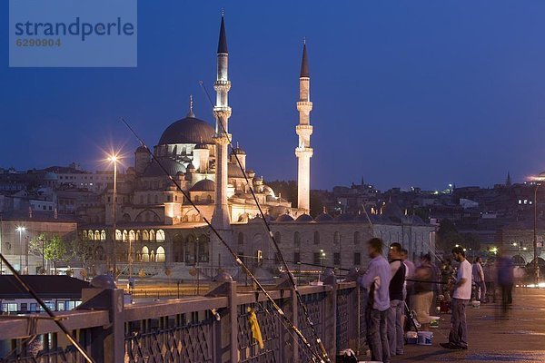 Truthuhn  beleuchtet  Europa  Abend  Istanbul  Moschee  neu  Türkei