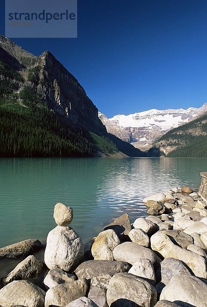 Wasser  See  Nordamerika  Ansicht  Berg  Banff Nationalpark  UNESCO-Welterbe  Alberta  Kanada  Smaragd