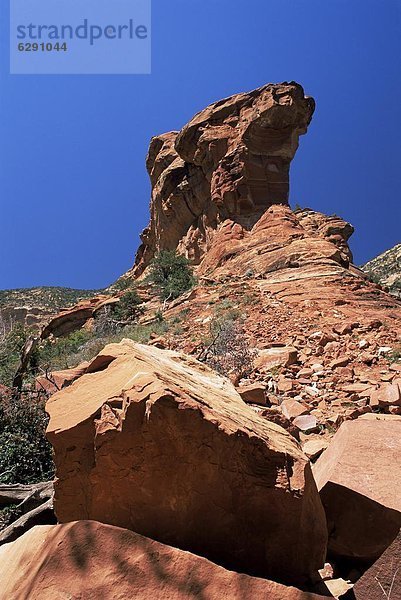Steilküste  Turm  Nordamerika  rot  Arizona  Schlucht  Sandstein  Sedona