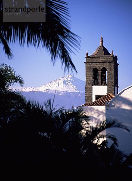 hinter  Europa  Kirche  Berg  Atlantischer Ozean  Atlantik  Kanaren  Kanarische Inseln  Spanien  Teneriffa