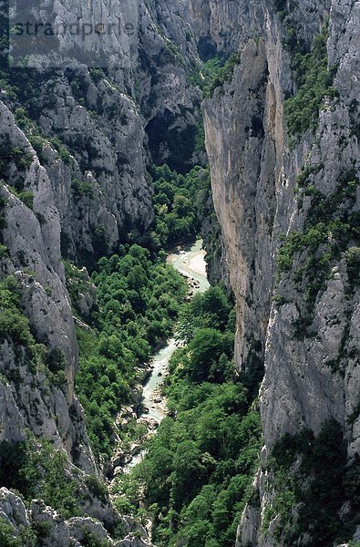 Frankreich  Europa  Ehrfurcht  Fluss  Provence - Alpes-Cote d Azur  Alpes-de-Haute-Provence  Schlucht
