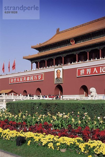 Platz des Himmlischen Friedens  Tiananmen-Platz  Peking  Hauptstadt  China  Asien