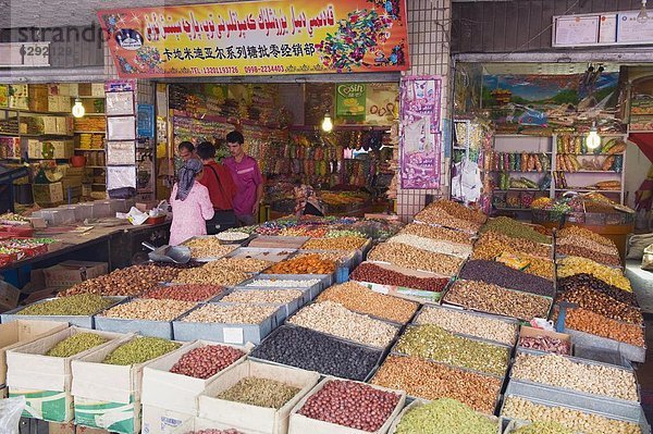 Frucht  verkaufen  China  Asien  getrocknet  Markt  Sonntag
