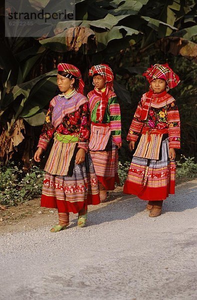 Frau  Blume  Tradition  3  Südostasien  Vietnam  Asien  Kleid