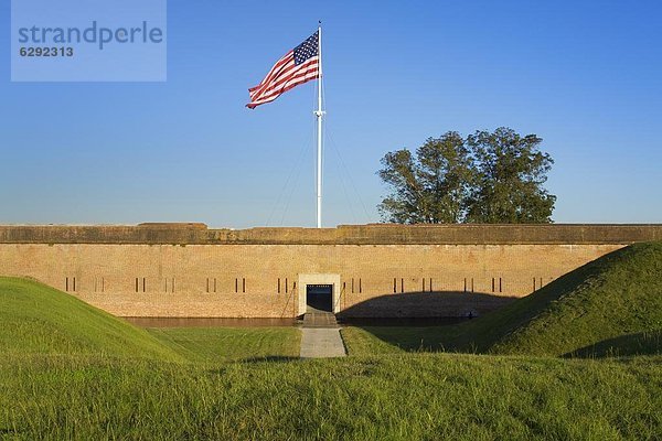 Fort Pulaski Nationalmonument  Savannah  Georgia  Vereinigte Staaten von Amerika  Nordamerika