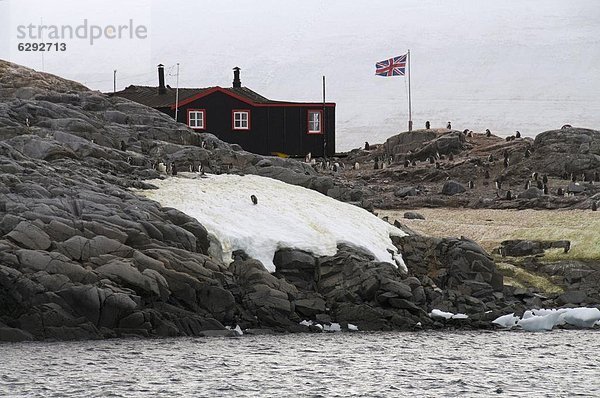 Britische Basis und Postamt  Port Lockroy  Antarktische Halbinsel  Antarktis  Polarregionen