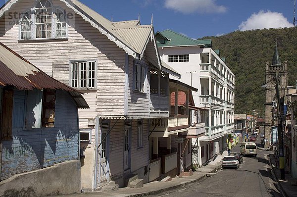 Stadt Architektur Karibik Westindische Inseln Mittelamerika Luciafest Windward Islands