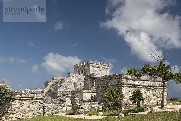 Palast  Schloß  Schlösser  Ruine  Nordamerika  Mexiko  Maya  Quintana Roo  Tulum