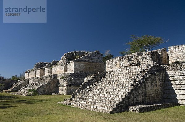 Plattform  Gebäude  Zwilling - Person  Nordamerika  Mexiko  2  1  sprechen  Yucatan