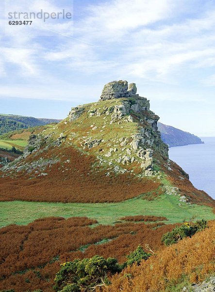 Europa  Großbritannien  Steilküste  Meer  1  Devon  England